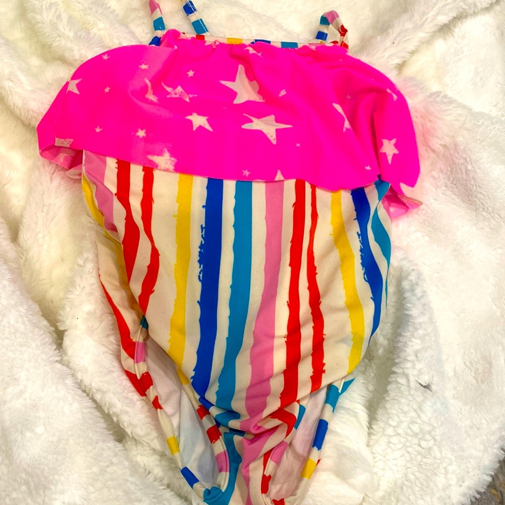 New Bathing Suit in beautiful rainbow colors! Never worn!